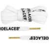 White Off-White Style "SHOELACES" With Gold Tips