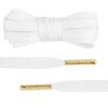 Flat Cotton Glow in the Dark Shoe Laces with Gold Aglets
