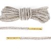 Rope Crystal Rhinestone Shoe Laces with Gold Aglets
