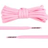 Pink Oval Shoelaces with Clear Plastic Tips