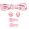 Light Pink Striped No-Tie Laces - 47 inches