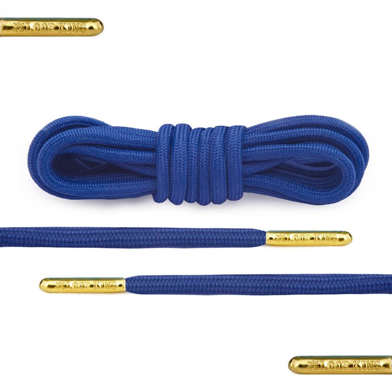 blue rope round shoelaces
